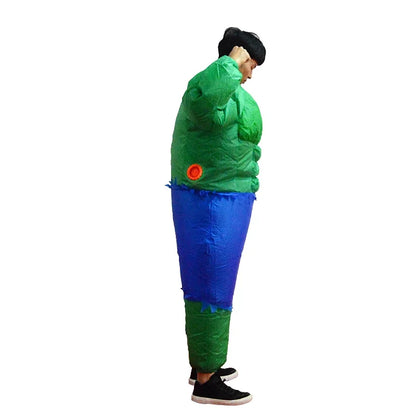 2026  Adult Fatty Hulk Inflatable Costume Anime Suits Mascot Halloween Party Cosplay Costumes for Man Woman