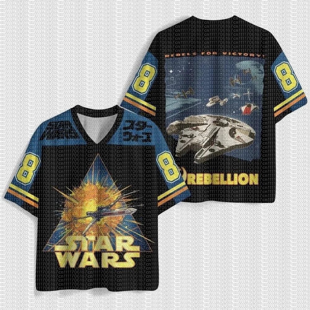 American Summer New Children's Adult Star Wars Mesh Sports Jersey Breathable Casual Street Sci-fi Fan T-shirt Large Size