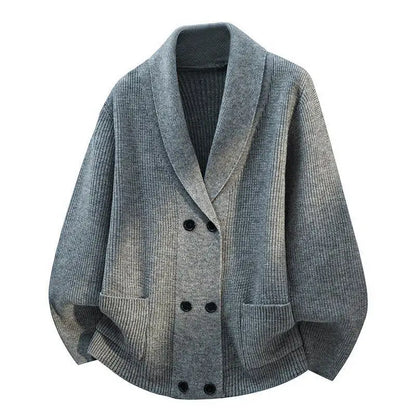Legible Autumn and Winter Casual Sweater Men Loose Knitted Cardigan Male Round Neck Collar Sweatercoats Man