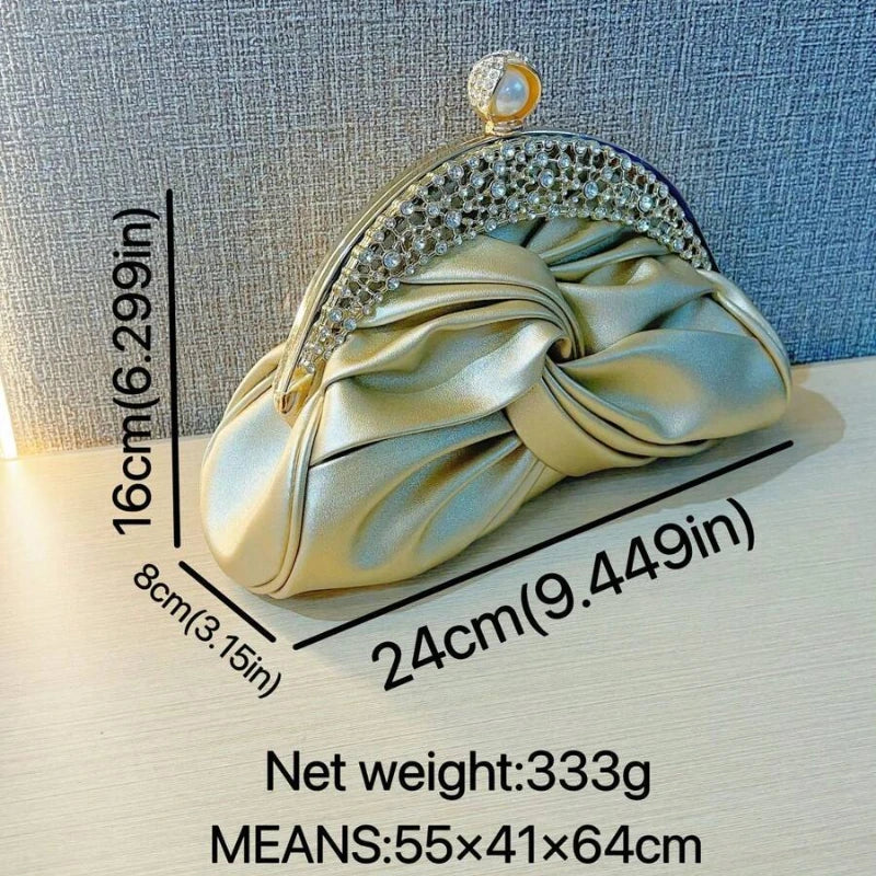 New Clutch Rhinestone Evening Women Bags Chain Slanting Bag