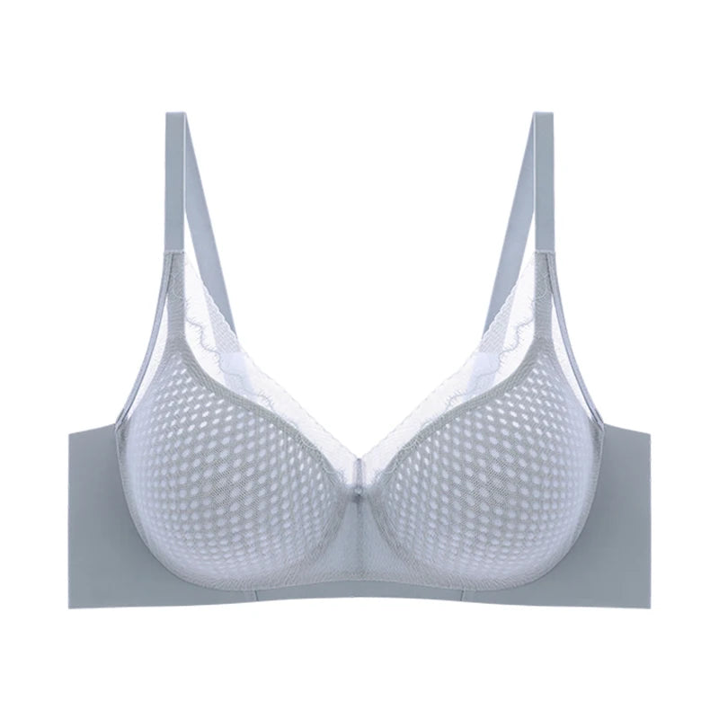 Big Chest Appears Small Bra for Women Lightweight Breathable Seamless Soft Support Breast Collection Anti Sagging Bra OWD6105