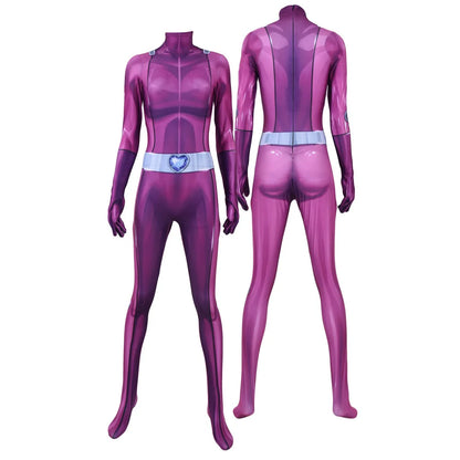 Totally Spies Cosplay Costume for Women Adults 3D Printed Clover Ewing Zentai Bodysuit Halloween Alexandra Cosplay Jumpsuit