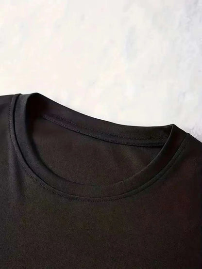 summer Short sleeves black tshirt dress Women's Casual  Graphic TShirt Dress  Short Sleeve Round Neck Loose Fit SpringSummer