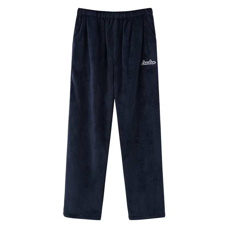 Thick Flannel Men's Plaid Trousers Big Yards Warm Sleep Pants Mens Pajamas Pants Bottoms Sleepwear Pajama for Men Pijama Hombre