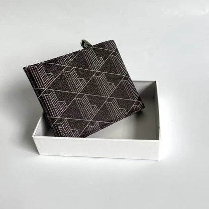 2026 New Fashion Printed Series Double Fold Wallet Premium Mini Wallet for Men and Women