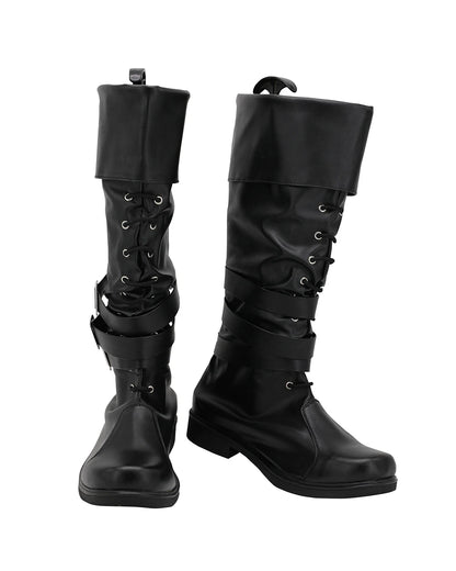 Fantastic Beasts The Crimes of Grindelwald Gellert Grindelwald Cosplay Boots Black Leather Shoes Custom Made Halloween Props