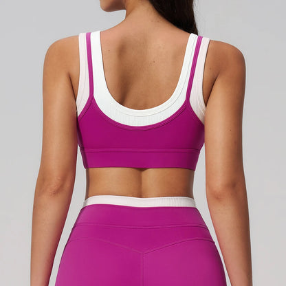 Woman Sport Bra Top Breathable Brassieres Removable Pad Sports Bras Running Gym Clothing Sports Underwear For Women Yoga Bra