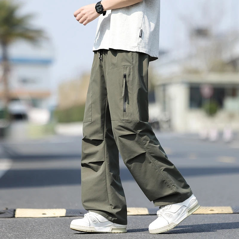 Summer Workwear Pants Man Cargo Pants Spring New Waterproof Tactical Hiking Outdoor Multi-Pockets Combat Joggers Trousers Male