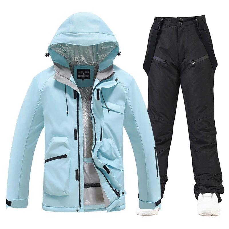 New, Men's and Women's Ski Suit Sets, Waterproof, Snow Costume, Ski Jacket and Pant Set, Outdoor Clothing, Snowboarding, Overall