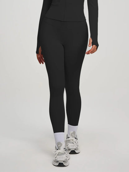 Fitfemme 2Pcs Women's Spring Yoga Sport Suit High Waist Legging Jacket Lifting Running Pants Outdoor Set
