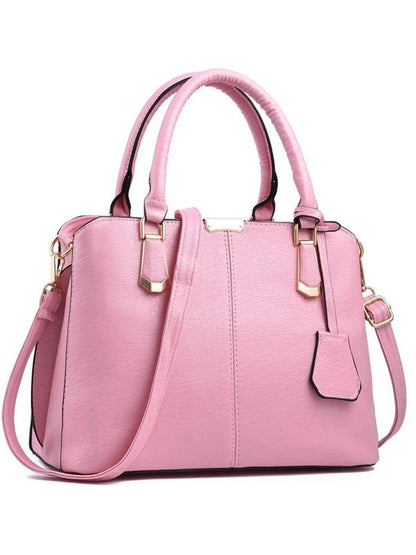 Women's Handbag PU Leather Adjustable Handle Satchel Shoulder Bags Ladies Tote
