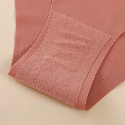 7Pcs/Set Women's V-Waist Panties Seamless Low-Waist Bikin Briefs Ladies Sexy Lingerie Ice Silk No Show Invisible Underwear XS-XL