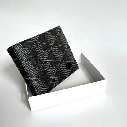 2026 New Fashion Printed Series Double Fold Wallet Premium Mini Wallet for Men and Women