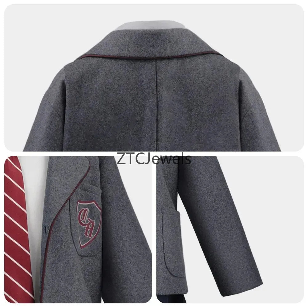 Matilda Cosplay Costume Girls School Uniform Jacket Shirt Skirt Tie Set Halloween Party Stage Musical Outfit