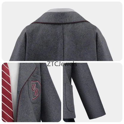 Matilda Cosplay Costume Girls School Uniform Jacket Shirt Skirt Tie Set Halloween Party Stage Musical Outfit