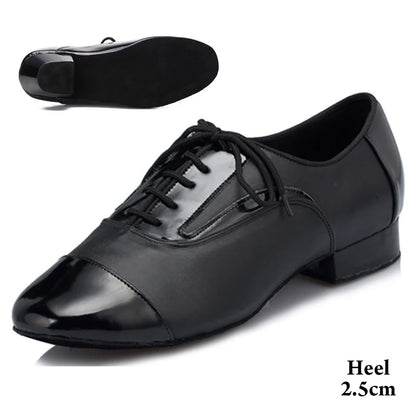Men Latin Dance Shoes For Rumba Waltz Ballroom Party Salsa Tango Modern Dance Shoes Patent/Matte Leather Boy's Dance Sneaker