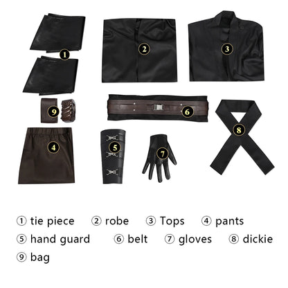 Disguise Wear Men Knight Anakin Skywalker Cosplay Costume Fantasia Cloak Set Suit