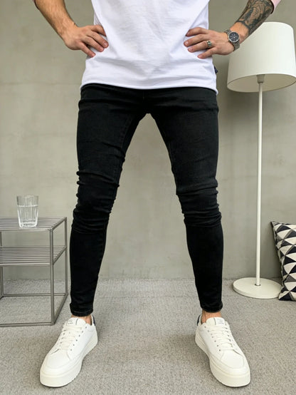 Classic Black Y2K Drip Men's Skinny Jeans Pant Original Design Daily Wear Trousers No accessories or belts included