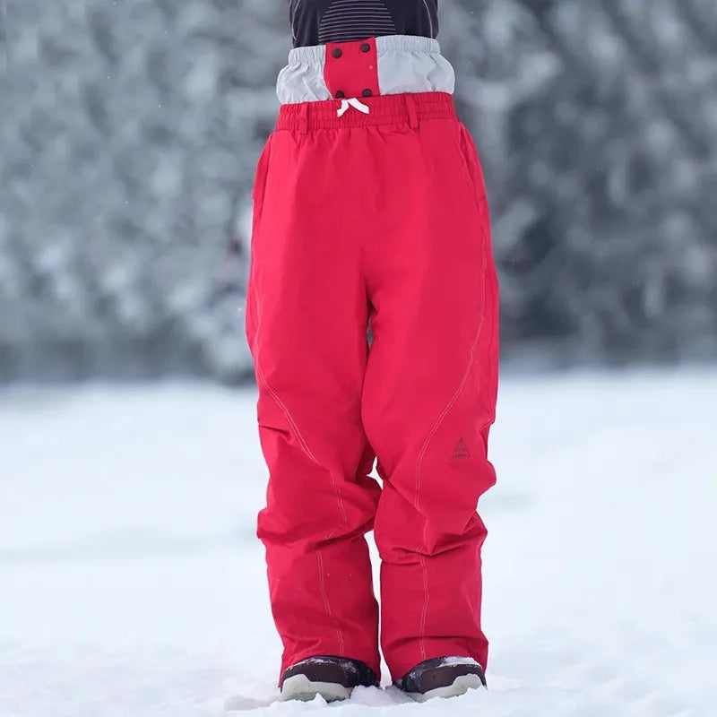 2025 Men's and Women's Loose Work Clothes Ski Pants - Men's and Women's Winter Snow Equipment Waterproof and Windproof Ski Pants