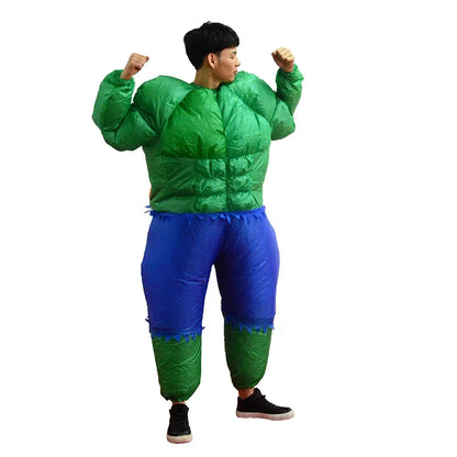 2026  Adult Fatty Hulk Inflatable Costume Anime Suits Mascot Halloween Party Cosplay Costumes for Man Woman