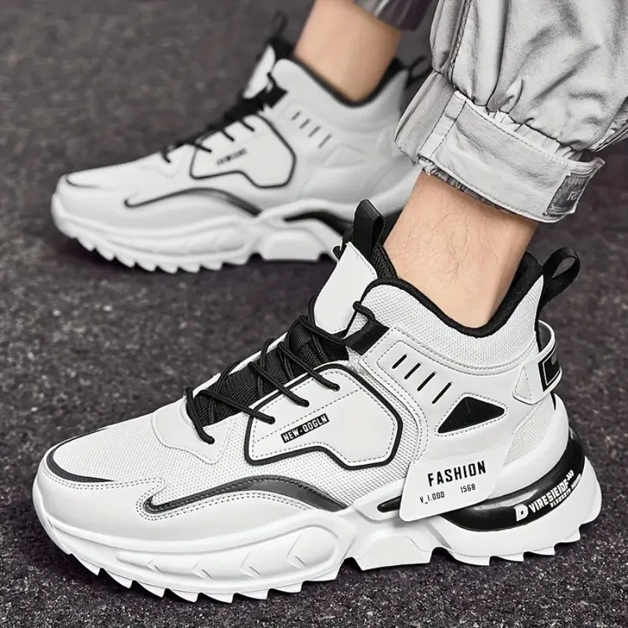 Men's Trendy Breathable Wear-resistant Chunky Sneakers Elevator Shoes Men's Footwear