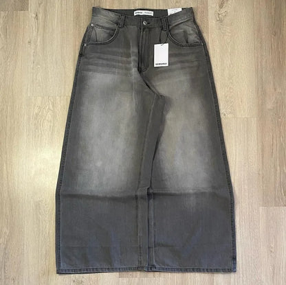 Y2K Harajuku New Punk Feng Shui Washing Old Baggy Jeans Female