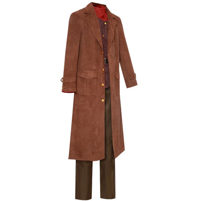 Adult Men Full Cosplay Outfit Set Harry Potter Rubeus Hagrid Costume Uniform for Fans Fancy Dress Party