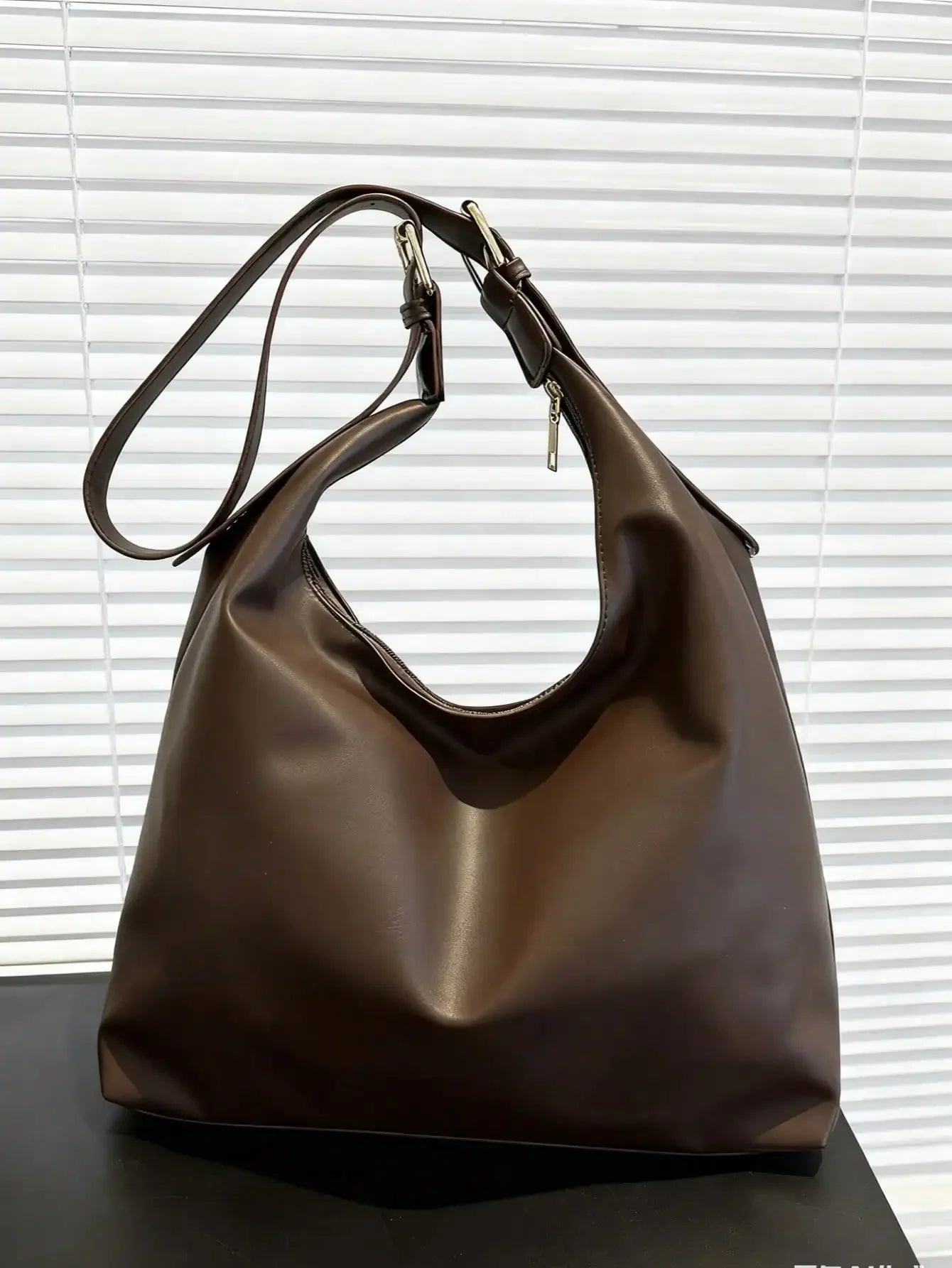 Large Capacity Solid Color Women's Shoulder Bag, Multifunctional Crossbody Bag,
