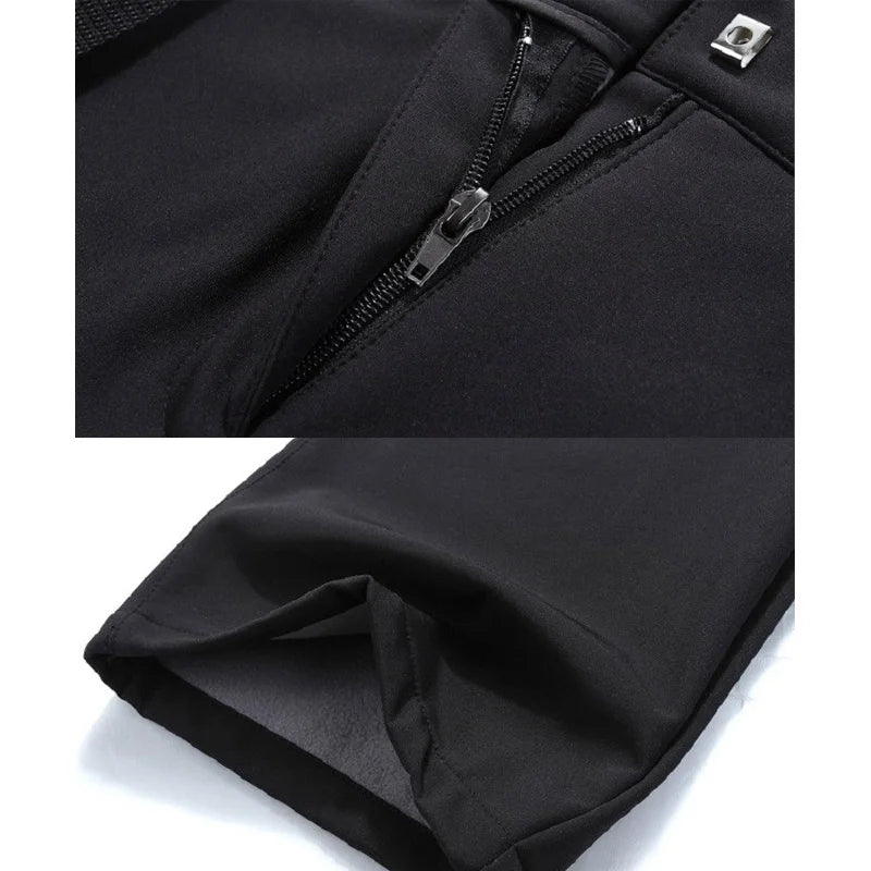 Young Girl  Autumn Winter Pants Camping Skiing Hiking Waterproof Windproof Soft Shell Fleece Warm Outdoor Sports Trekking