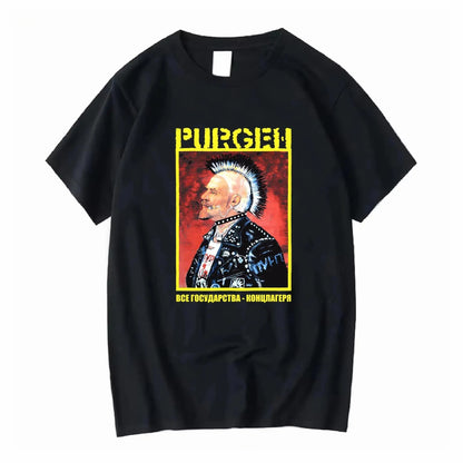 Limited NWT Purgen Все государства Russia Hardcore Rock Music Logo T SHIRT