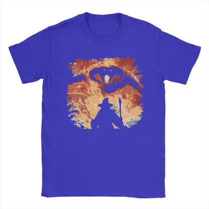 Men T-Shirt You shall not pass L-Lords Of The R-Rings Vintage Cotton Tees Short Sleeve  T Shirts O Neck Tops Printed