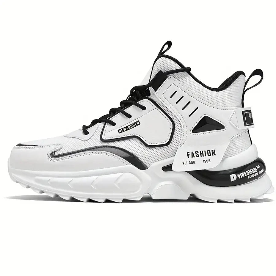 Men's Trendy Breathable Wear-resistant Chunky Sneakers Elevator Shoes Men's Footwear