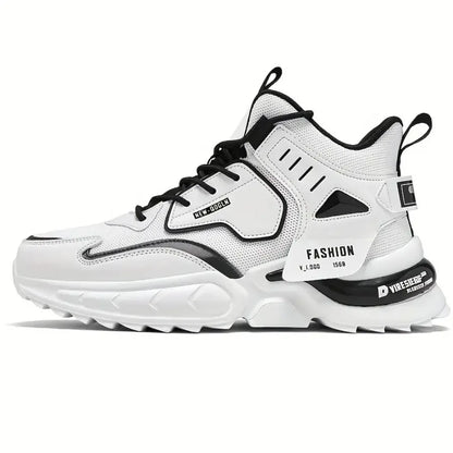 Men's Trendy Breathable Wear-resistant Chunky Sneakers Elevator Shoes Men's Footwear
