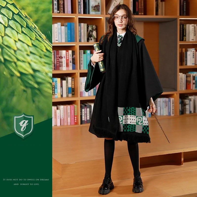 Shawl Gryffindor Slytherin Thickened Warmth Halloween Party Cosplay Scarf Decoration Gift Toy Around Harris Movies