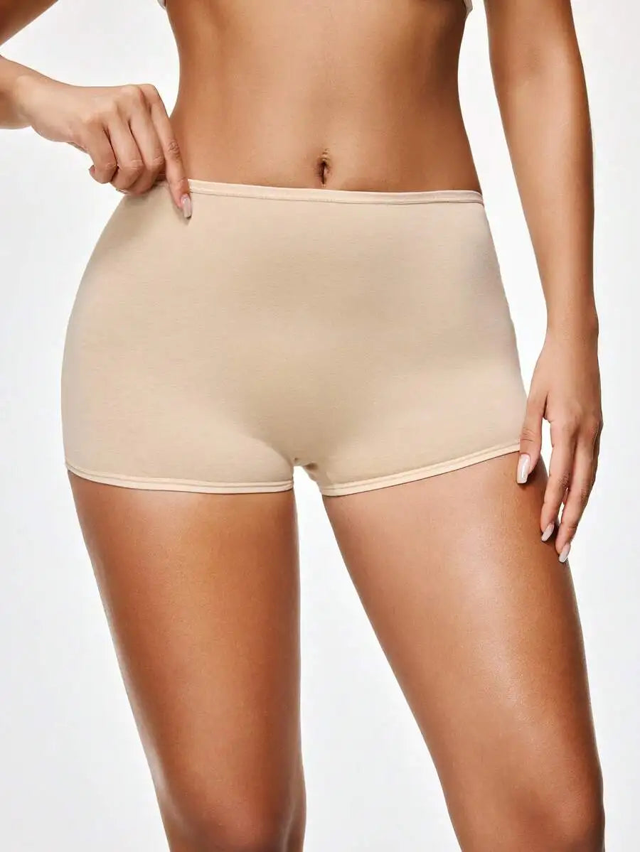 Black Cotton Hipster Briefs Comfortable Layering Casual Women Panties
