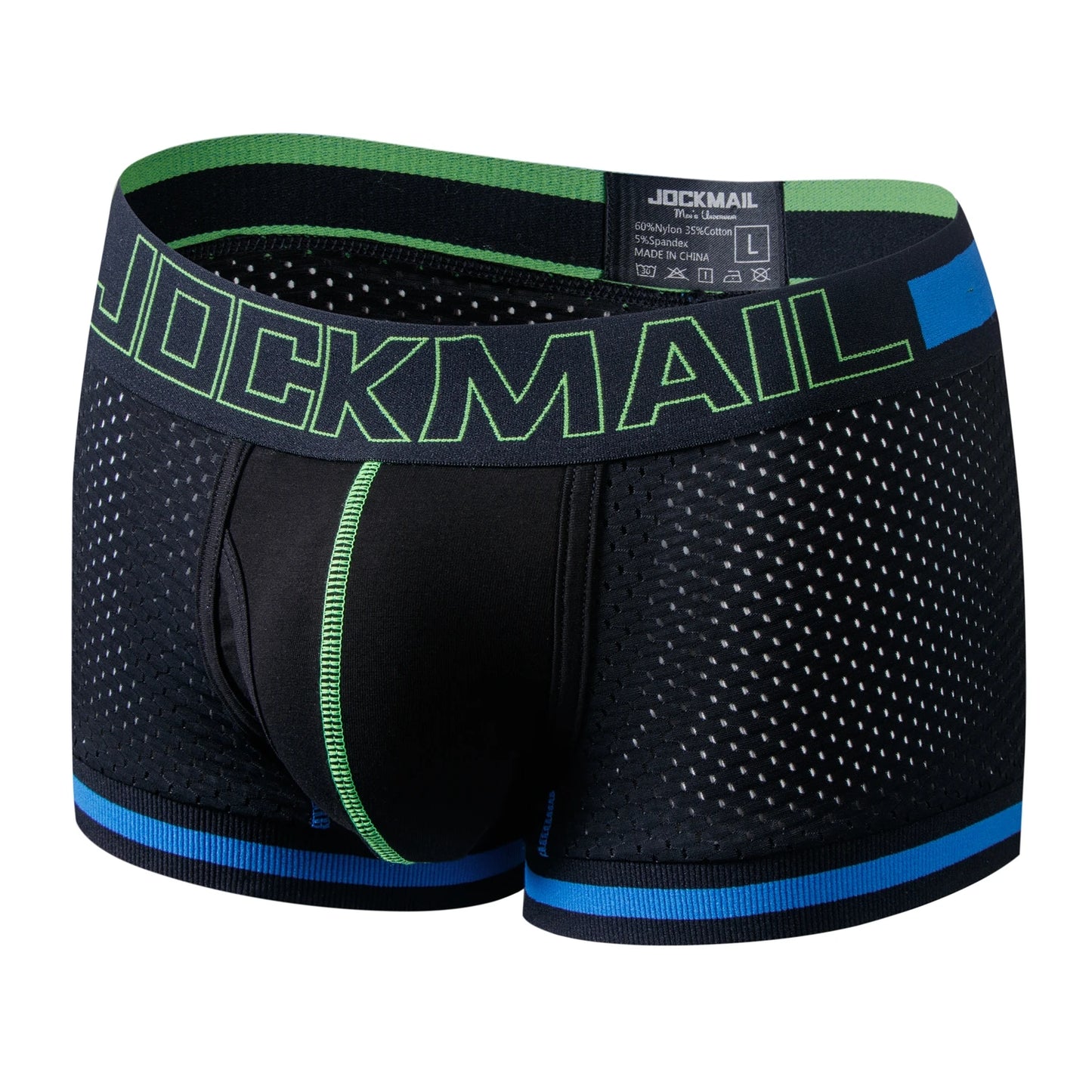 JOCKMAIL 5pcs Man Underpants Boxershorts Mesh Nylon Men Boxers Male Breathable Underwear