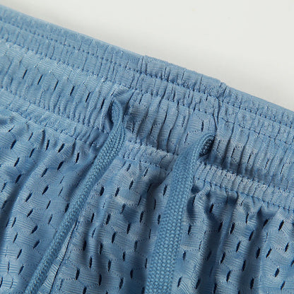 Solid-coloured Men's Mesh Thin Section Loose Fashion Pockets Elastic Large Size Sleep Bottom Boxer Shorts Homewear