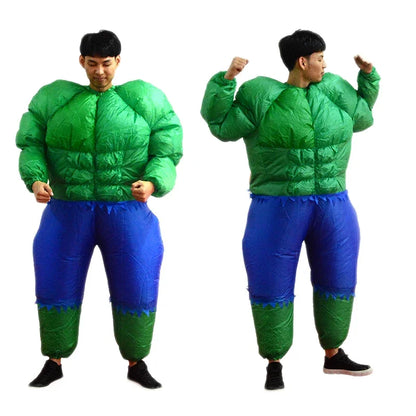 2026  Adult Fatty Hulk Inflatable Costume Anime Suits Mascot Halloween Party Cosplay Costumes for Man Woman