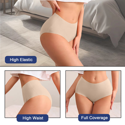 7PCS/Set Women High Waist Seamless Underwear Breathable Comfort Briefs S-2XL
