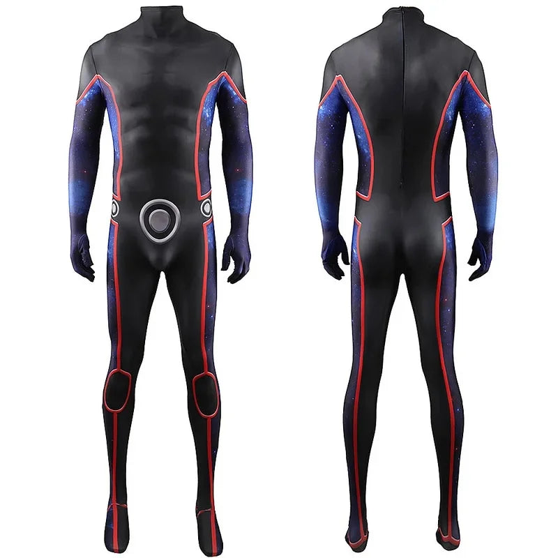 RGD4 Cosplay Young Avengers Wiccan Jumpsuit Superhero William Billy Adult Man Bodysuit Zentai Costume