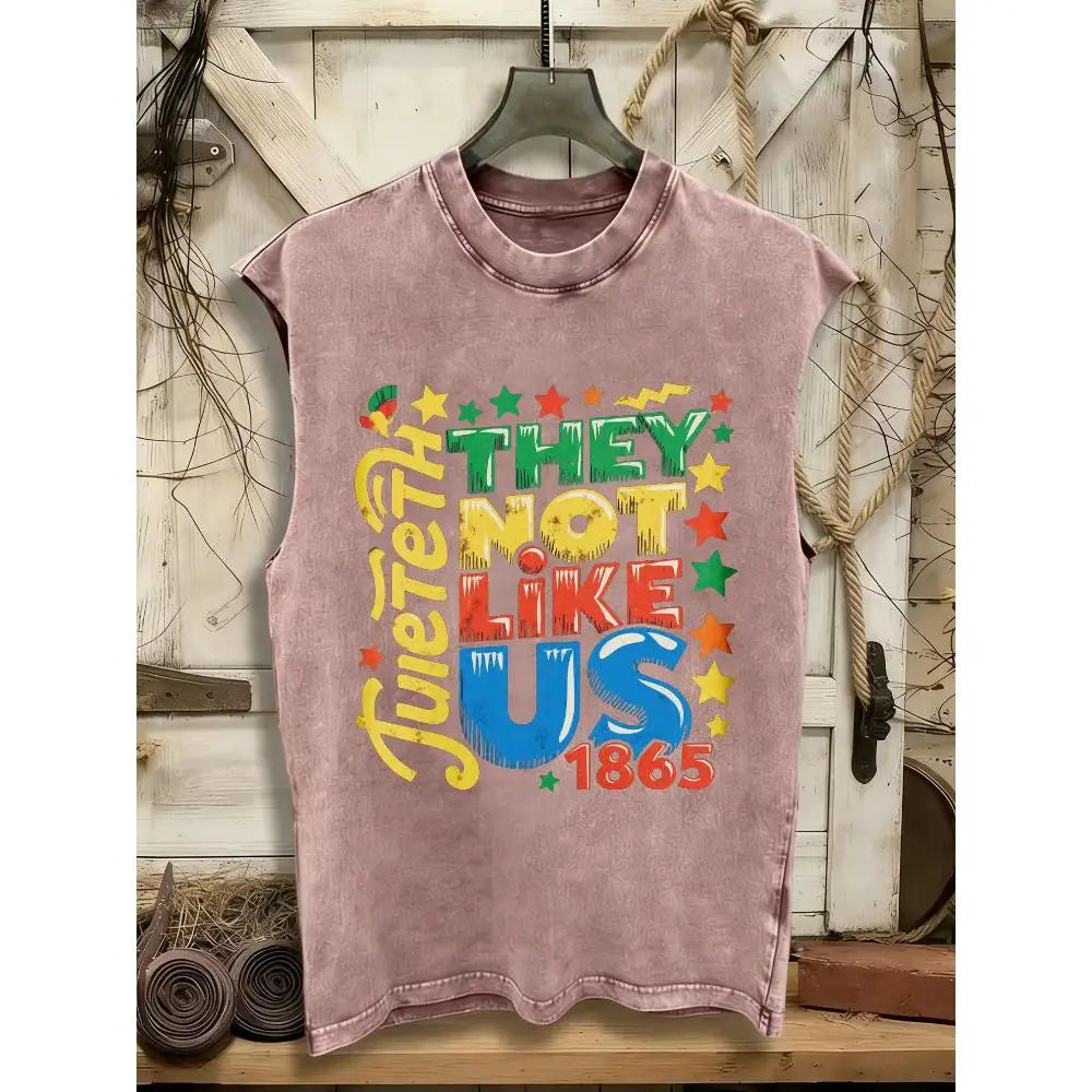 Sleeveless T-Shirt Made Of, Featuring A Washed End and A Y2K Style.