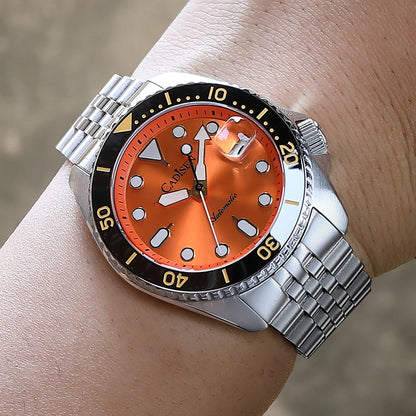 CADISEN 2026 Luminous Men Mechanical Wristwatches Ceramic Bezel Sapphire Glass NYLON Band 200M Waterproof Automatic Watch Men