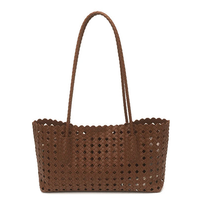 Fashion woman shoulder bags for women 2026 brand luxury designer bag female totes purses ladies woven shoulder handbag summer