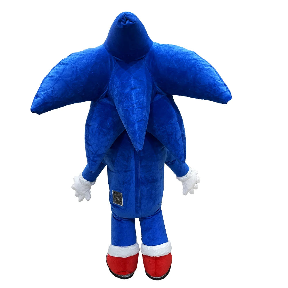 2M Cartoon Hedgehog Inflatable Costume Mascot Parade Adult Character Cosplay Animal Birthday Halloween Event Plush Set