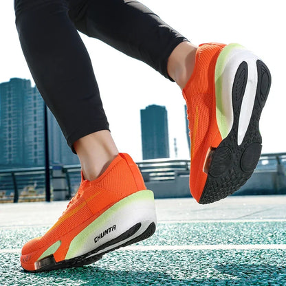 Air Cushion Running Shoes Marathon Speciality Men Sports Breathable Lightweight Women's Comfortable Athletic Nonskid Sneakers