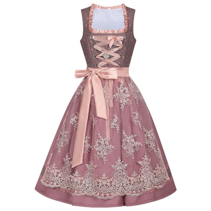 2026 Eur-USA Beer Festival Beer Dress for Women, Traditional German Bavarian Costume Women's Skirts,Halloween Lace Apron Outfit