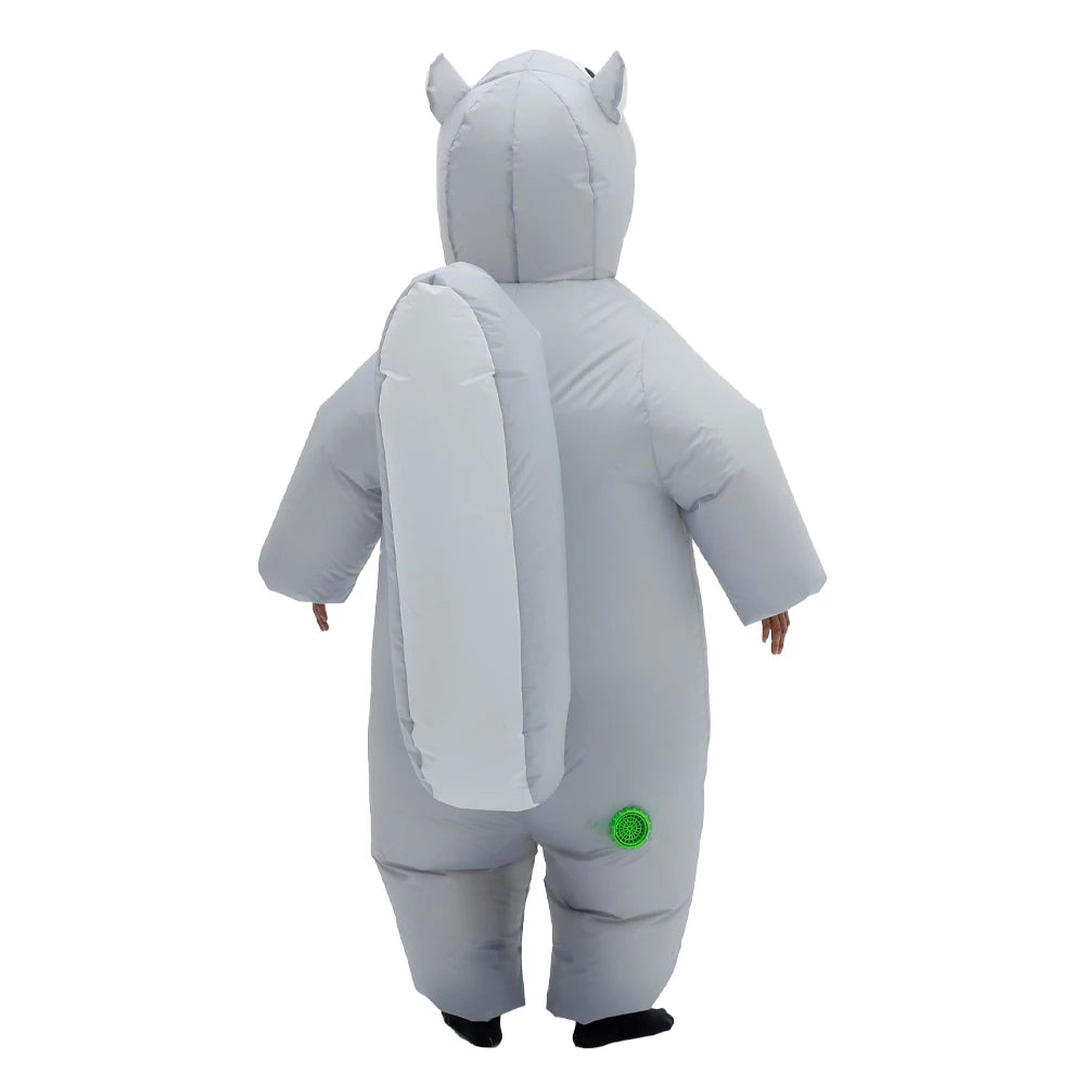 Cartoon Squirrel Inflatable Costume Mascot Adult Parade Character Cosplay Animal Halloween Party Event Set