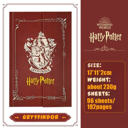 Genuine Harry Potter Hardcover Notebook Hogwarts Four Houses Journal Diary for Students School Office Supplies Fans Gifts