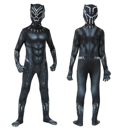 Anime Superhero Black Panther Men Adult Jumpsuits Panther Cosplay Halloween Costume Bodysuits Dress Up New