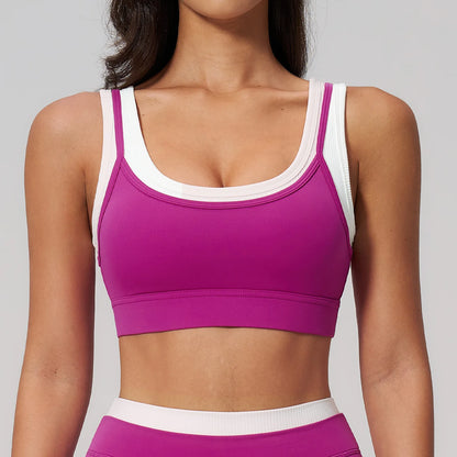 Woman Sport Bra Top Breathable Brassieres Removable Pad Sports Bras Running Gym Clothing Sports Underwear For Women Yoga Bra